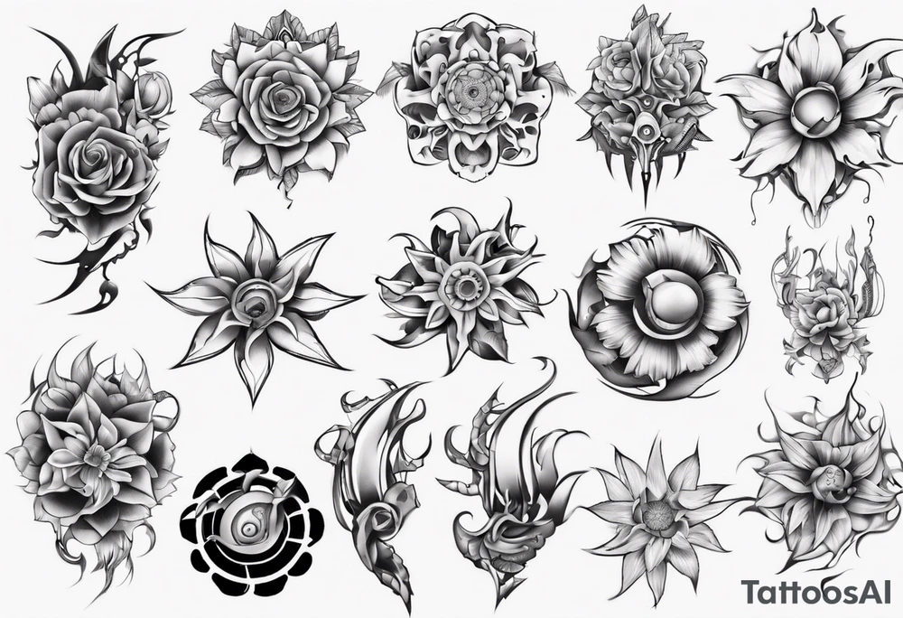 flower tattoo idea