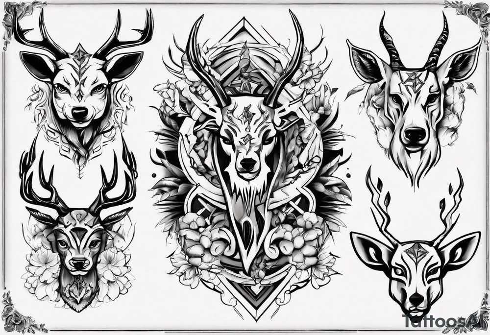 jäger schießt ein reh tattoo idea