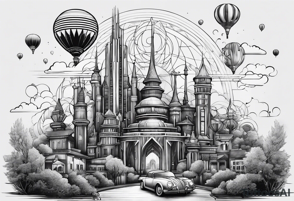 tomorrowland 2024 based onthe town Boom tattoo idea