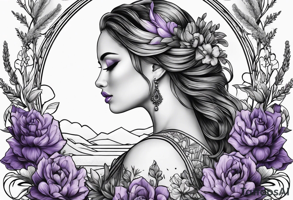 lavender tattoo idea