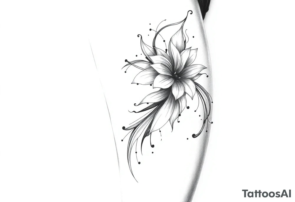 Thigh tattoo tattoo idea