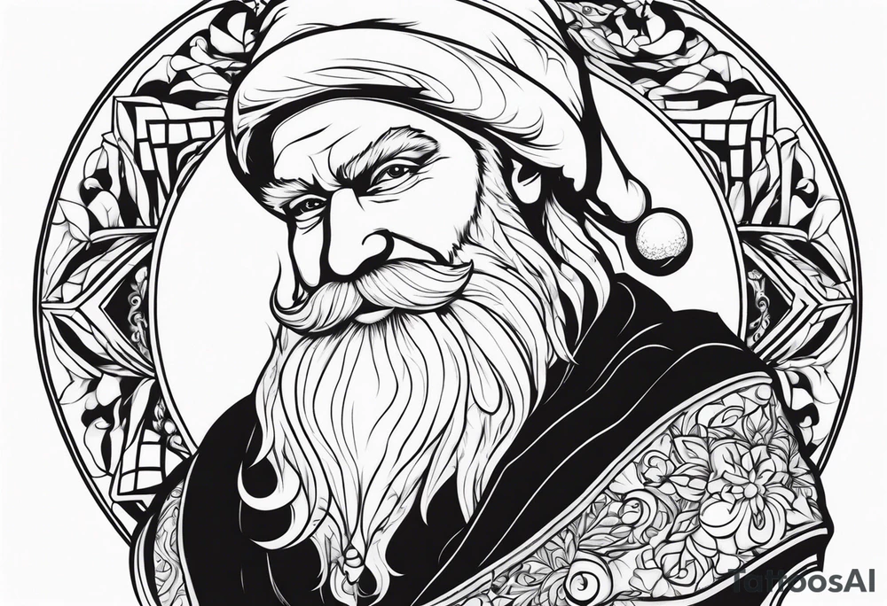 Santa clause tattoo idea