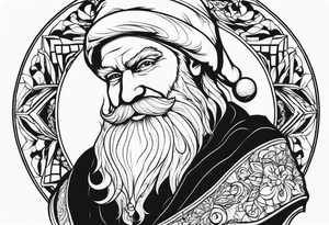 Santa clause tattoo idea