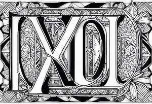The letters KOTC tattoo idea