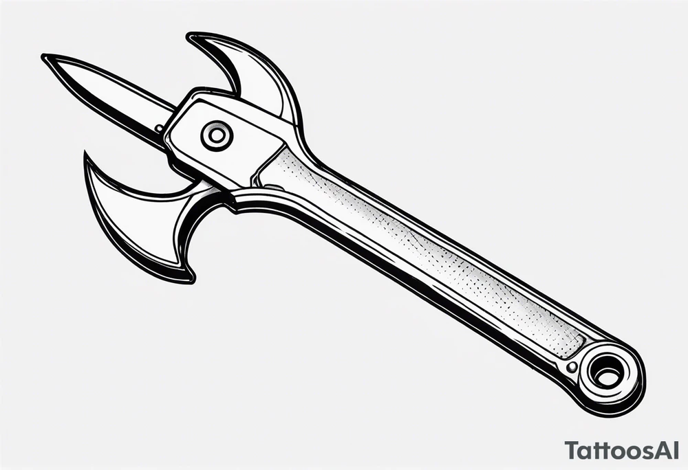 crescent adjustable wrench tattoo idea