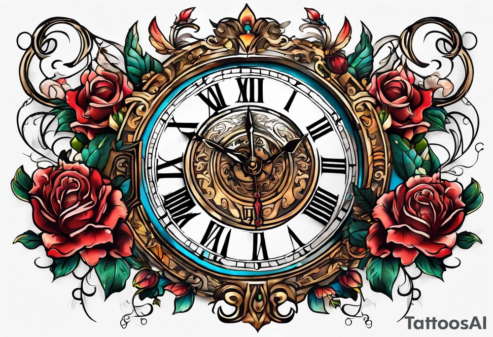 ✞God and time tattoo idea