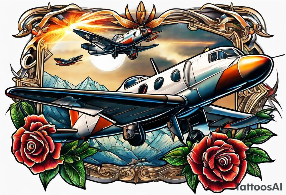 Fight for your aviation dreams tattoo idea