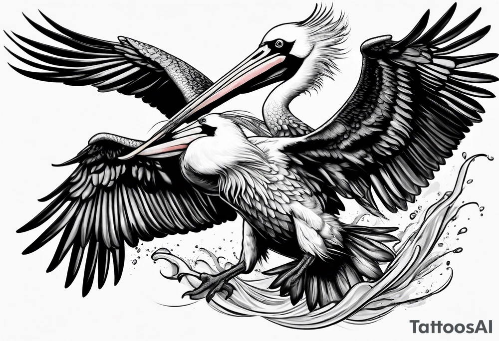 pelican attack tattoo idea