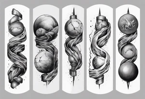 sisyphus arm sleeve tattoo idea