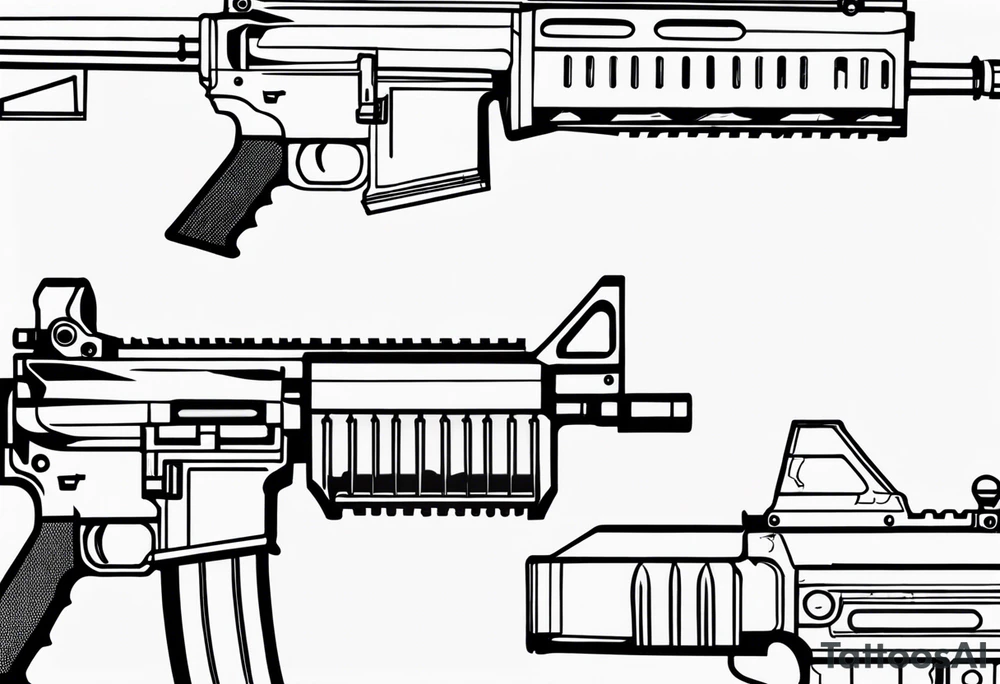 Ar 15 tattoo idea
