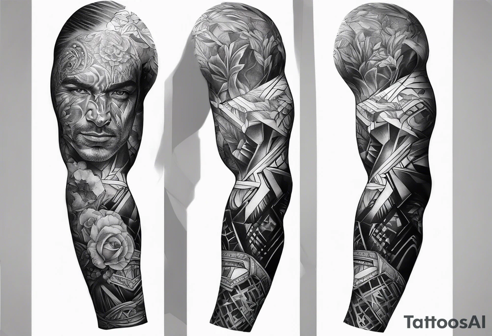 Brutal sleeve tattoo tattoo idea