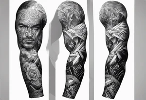 Brutal sleeve tattoo tattoo idea