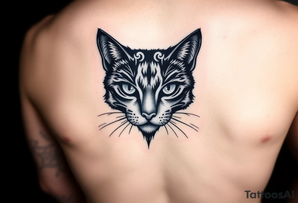 Black Cat tattoo idea