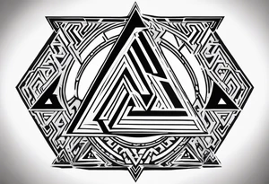 Valhalla shield 
valknut tattoo idea