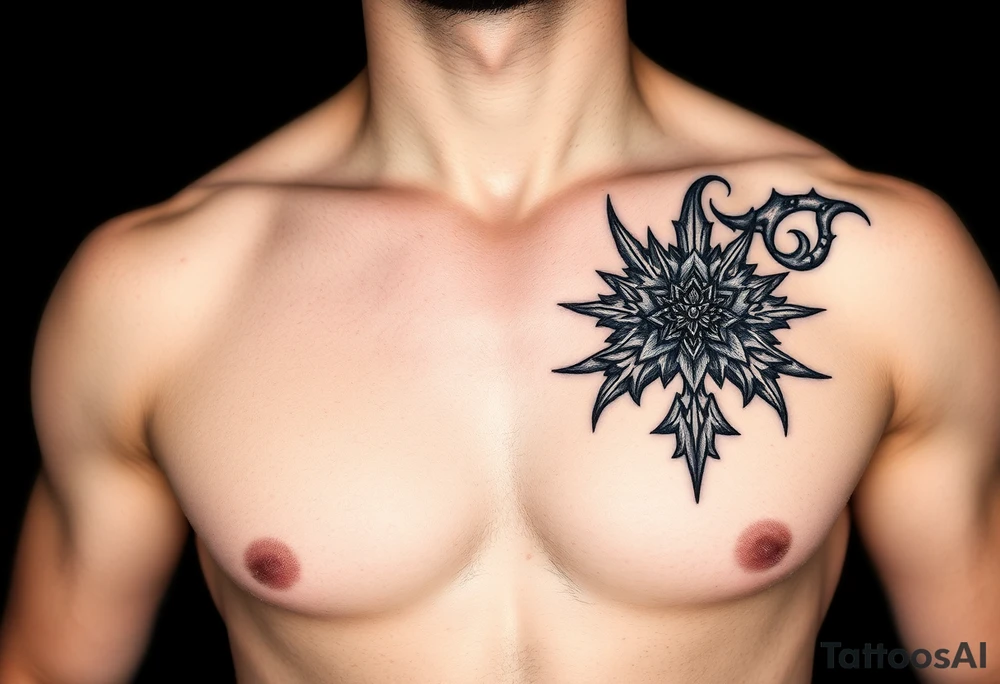 ナガ right chest tattoo idea