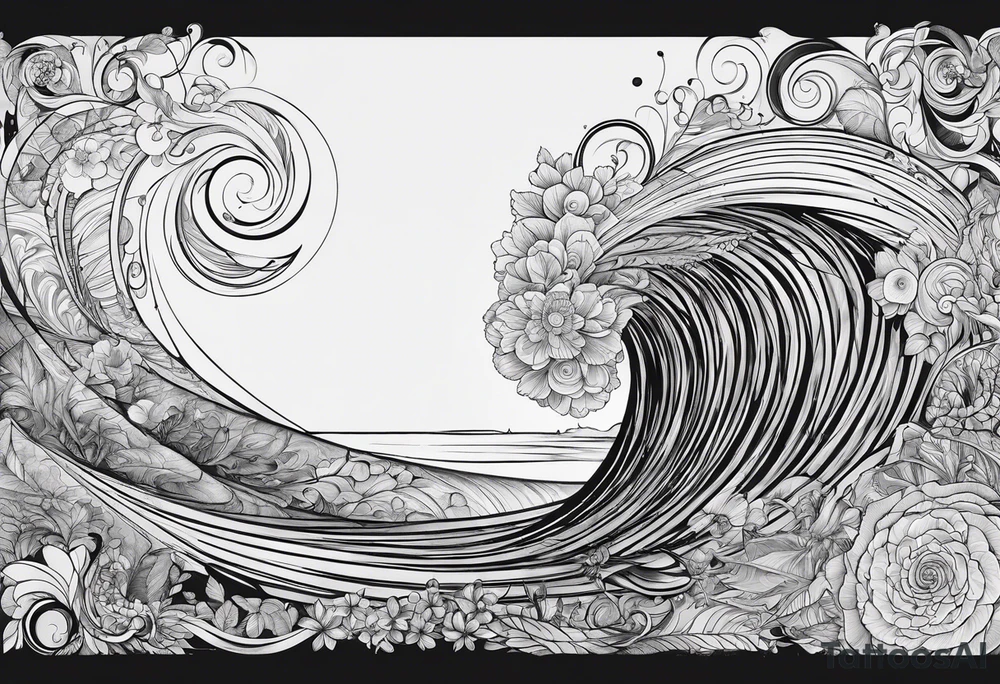 written Fibonacci sequence with numbers tattoo idea