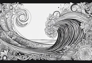 written Fibonacci sequence with numbers tattoo idea