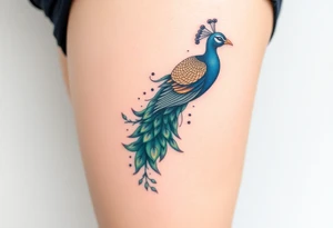 Peacock tattoo idea