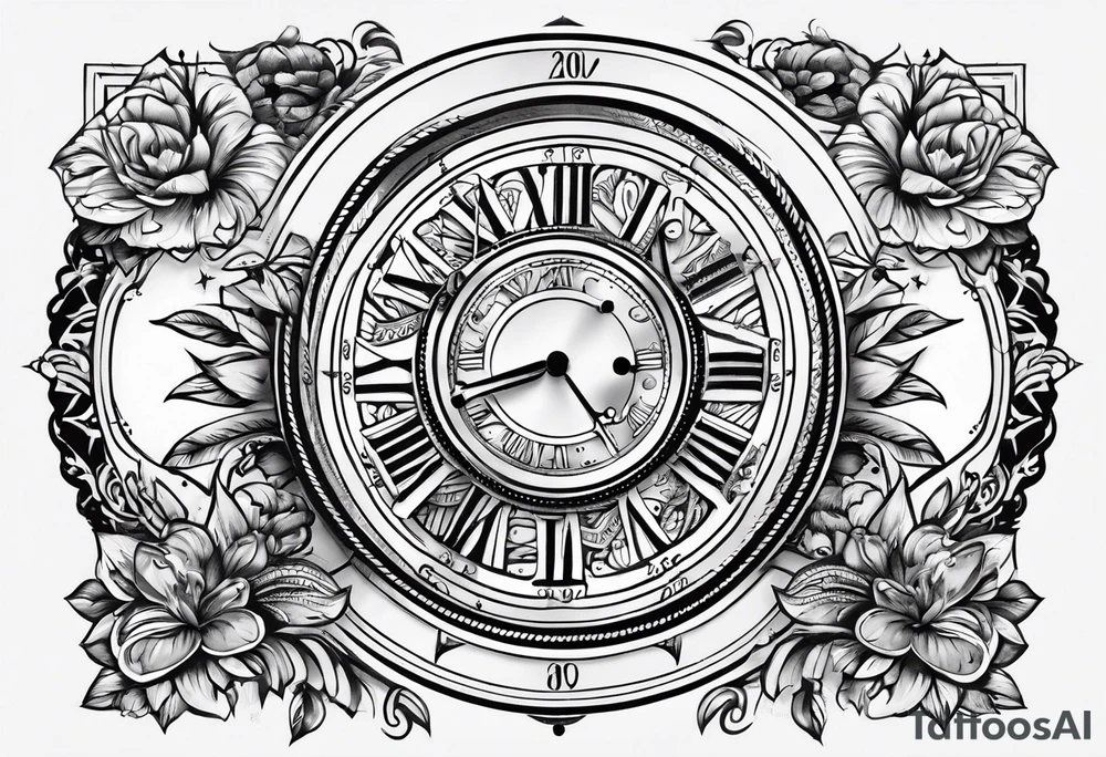 Date dial tattoo idea