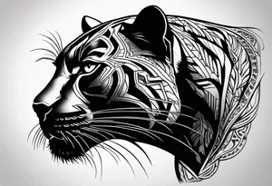black panther tattoo idea