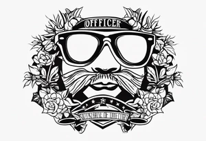 sunglasses Officer tattoo idea