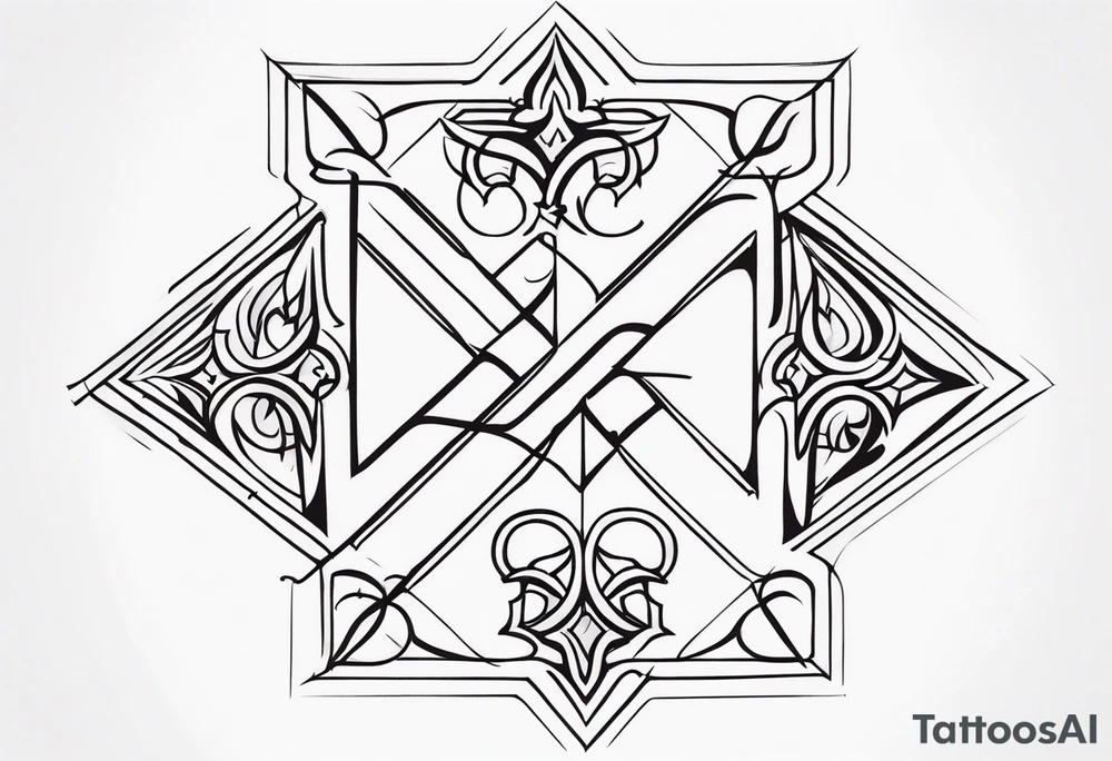 Crossroads good and evil tattoo idea