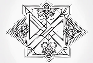 Crossroads good and evil tattoo idea