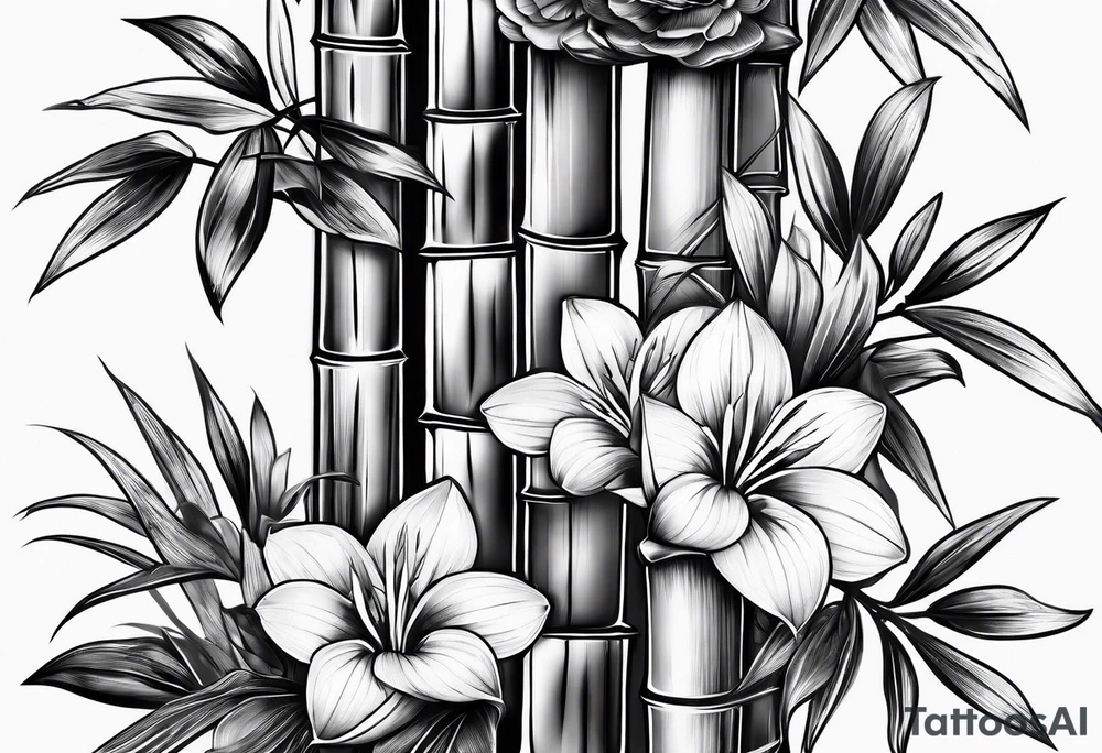 bamboo shoots tattoo idea