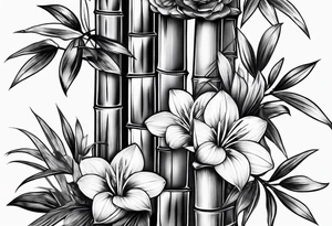 bamboo shoots tattoo idea