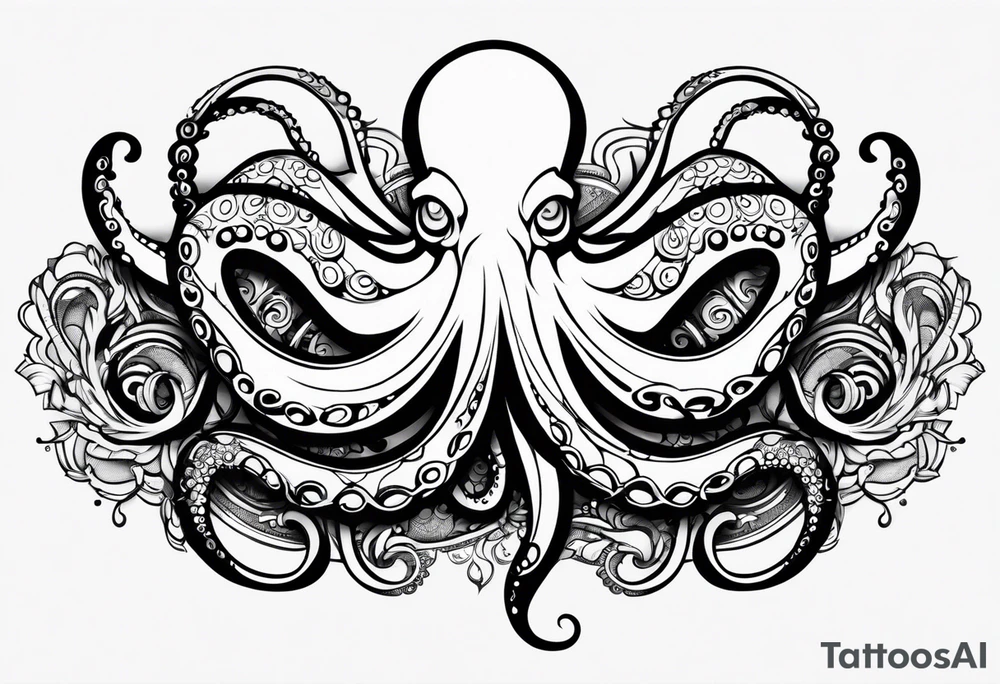 octopus armband tattoo idea