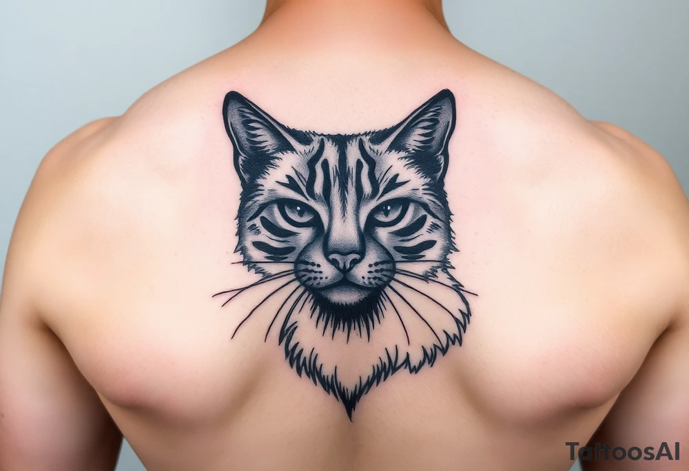 black cat tattoo idea