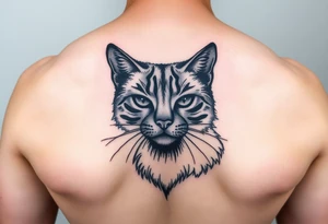 black cat tattoo idea