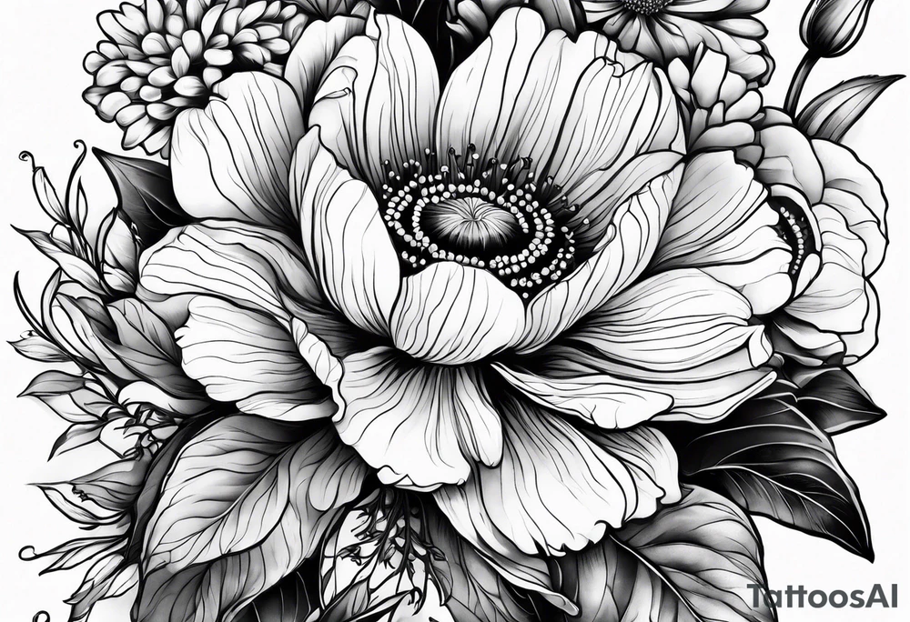 Wildflowers, forearm tattoo idea
