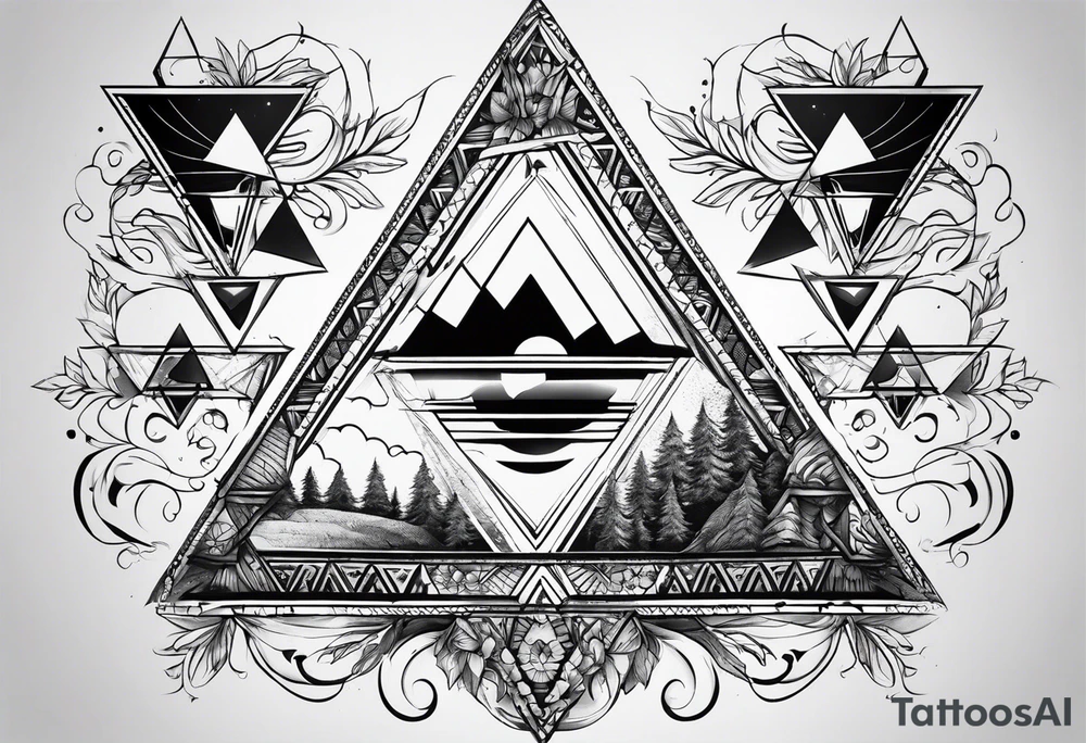triangle tattoo idea