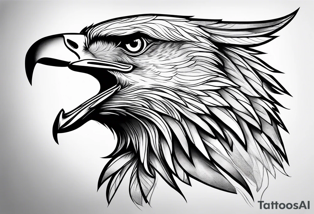 Swooping Eagle tattoo idea
