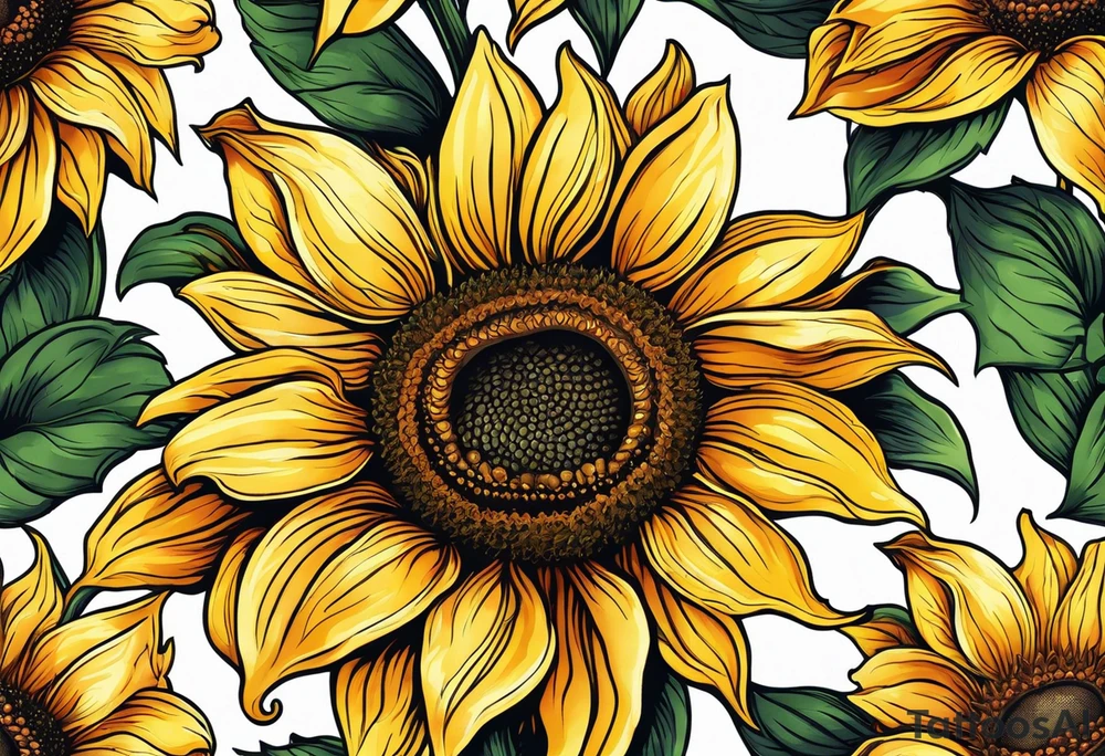 flower, sunflower, tattoo idea