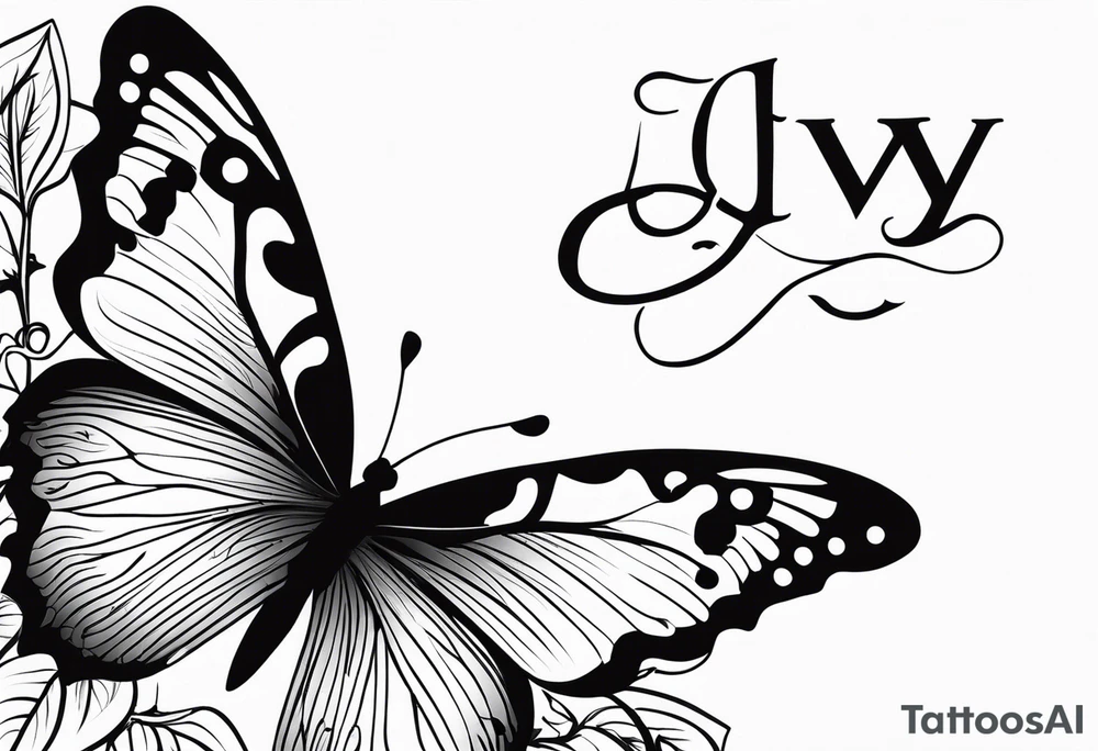 Butterfly, Ivy tattoo idea