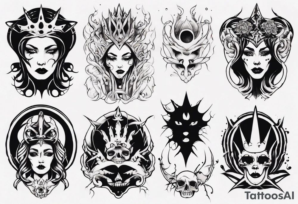 Queen of the underworld tattoo idea