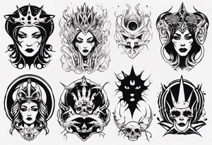 Queen of the underworld tattoo idea
