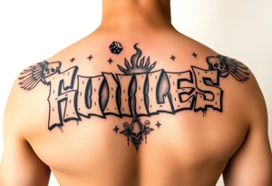 graffiti 3d stone effect make the letters look carved in stone flame and smoke effect add dice, money, cards, skulls, or angel wings arm piece tattoo idea