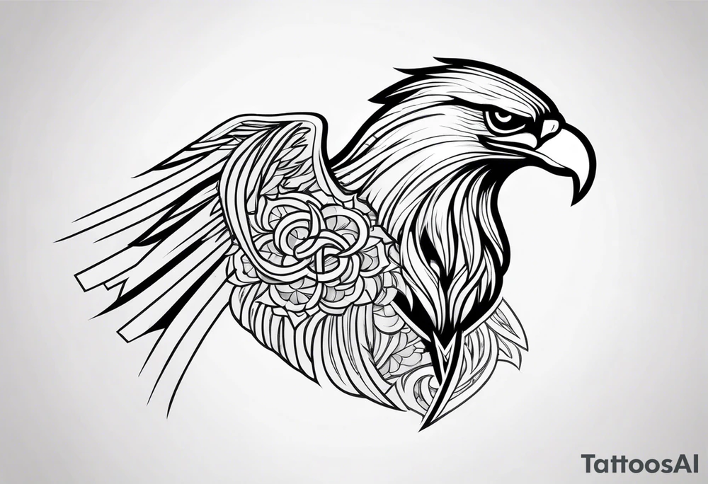 eagle Christian catholic for shoulder tattoo idea