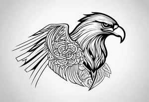 eagle Christian catholic for shoulder tattoo idea