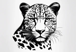 leopard print tattoo idea