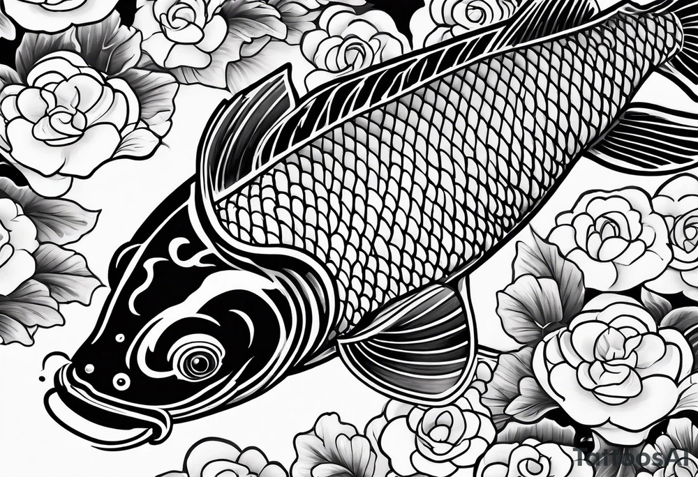 koi fish tattoo idea