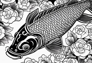 koi fish tattoo idea