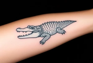 crocodile tattoo idea