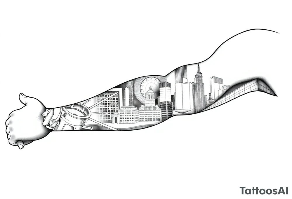 New York theme tattoo tattoo idea