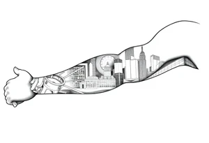 New York theme tattoo tattoo idea