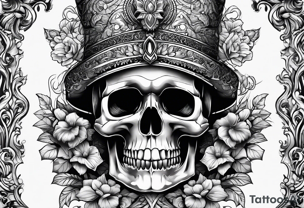 Skull tattoo idea