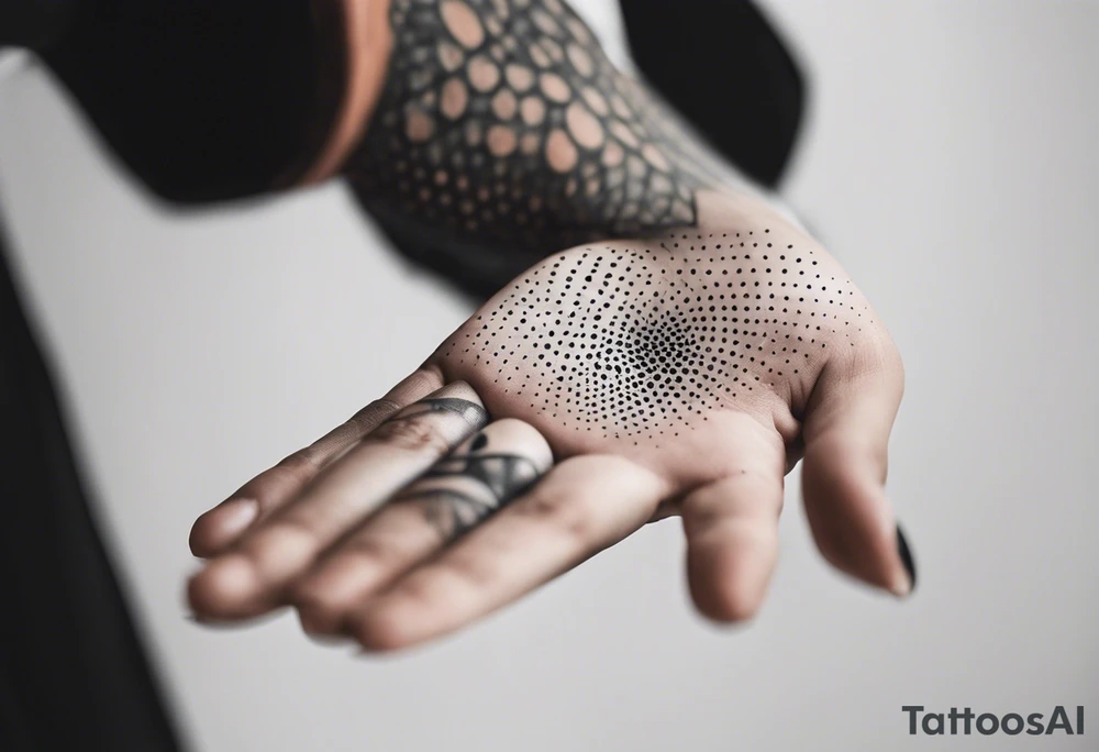 lines on hand tattoo idea